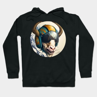 Goat Ski Goggles Hoodie